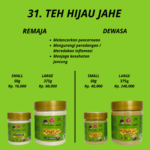 31. Ginger Green Tea Powder | Bubuk Teh Hijau Jahe | Serbuk Teh Hijau Halia  - Mr Bentong - Image 2