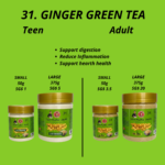 31. Ginger Green Tea Powder | Bubuk Teh Hijau Jahe | Serbuk Teh Hijau Halia  - Mr Bentong - Image 4