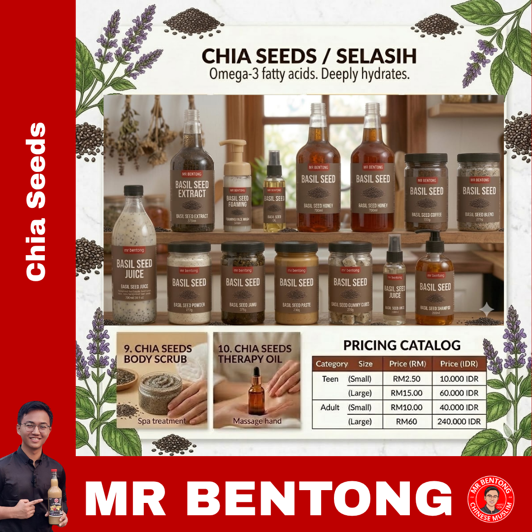 421 88. Pure Chia Seeds / Biji Chia Series - Mr Bentong - Image 1