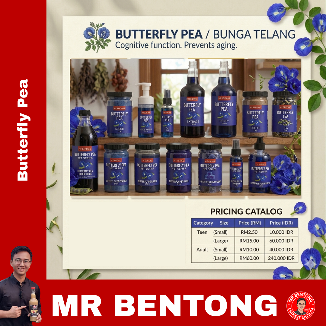 46 32. Pure Butterfly Pea / Bunga Telang Series - Mr Bentong - Image 1