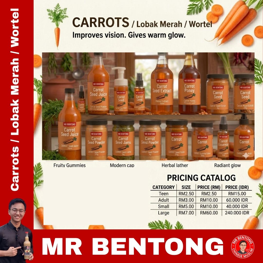 61 64. Pure Carrots / Lobak Merah Series - Mr Bentong - Image 1