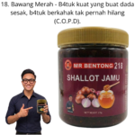 218. Jamu Bawang Merah Mr Bentong
