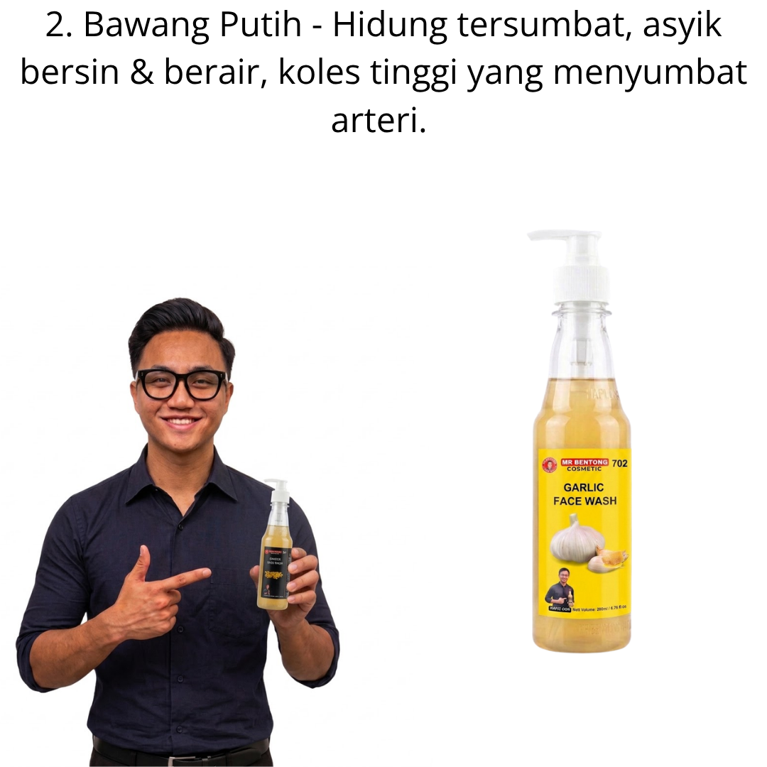 2 702. Face Wash Bawang Putih Mr Bentong - Image 1