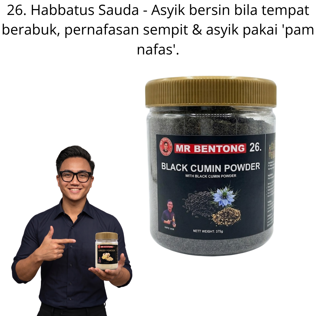 27 126. Serbuk Habbatus Sauda Mr Bentong - Image 1