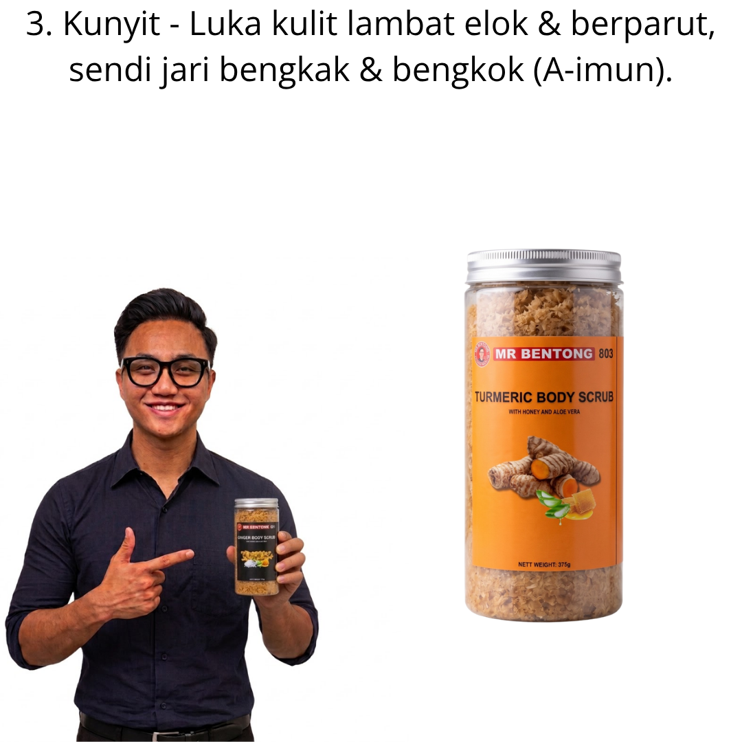 3 803. Body Scrub Kunyit Mr Bentong - Image 1