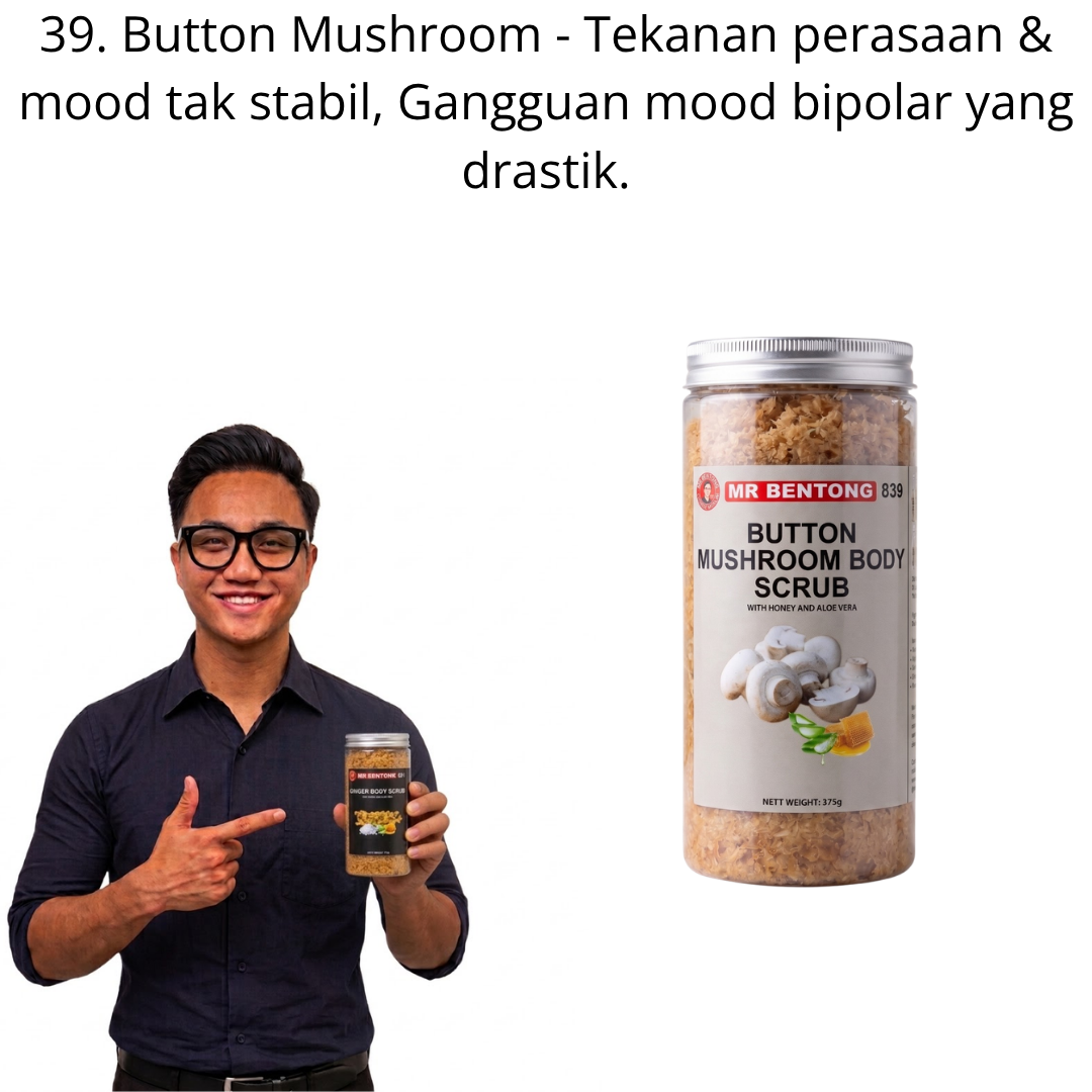 39 839. Body Scrub Cendawan Butang Mr Bentong - Image 1