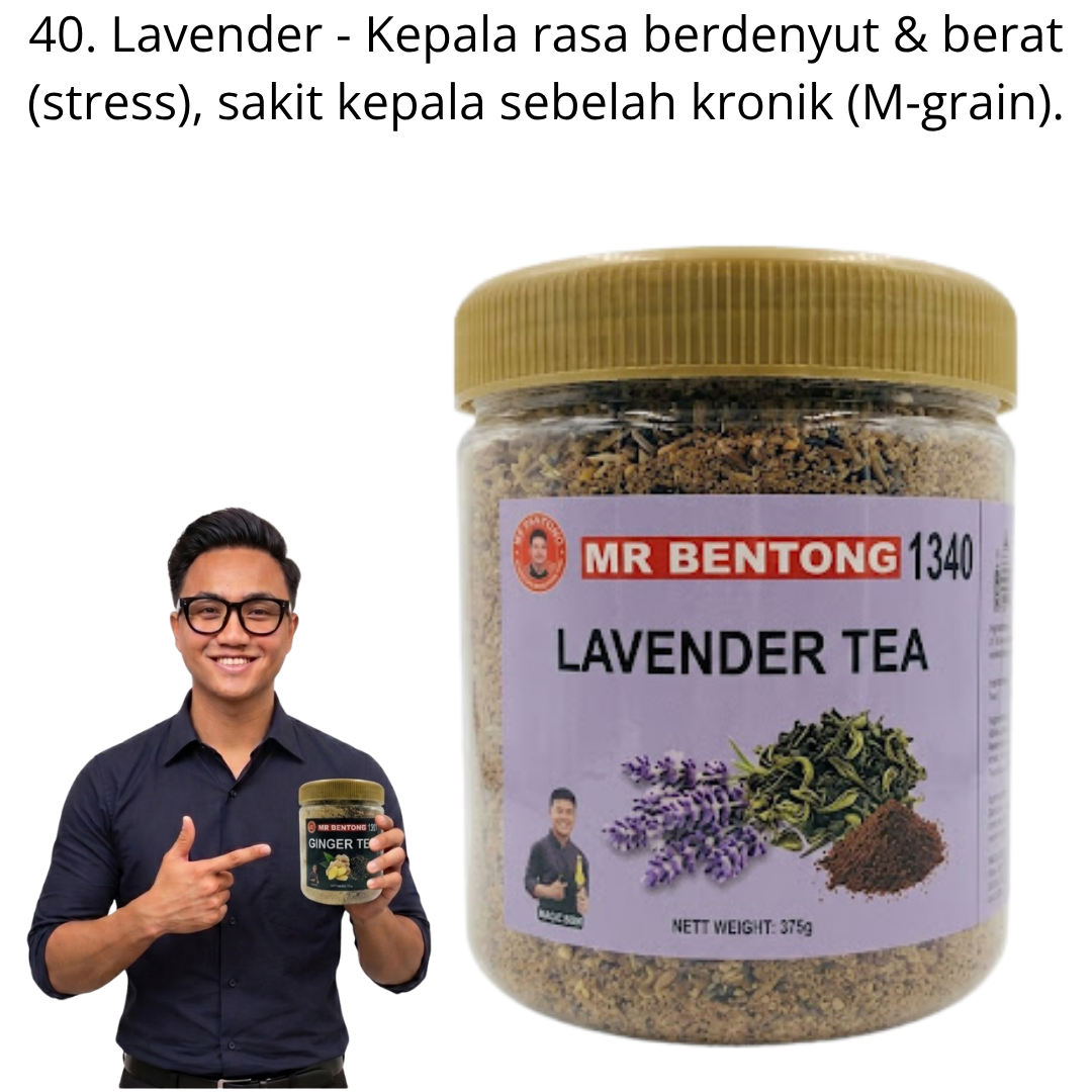 40 1340. Tea Lavender Mr Bentong - Image 1