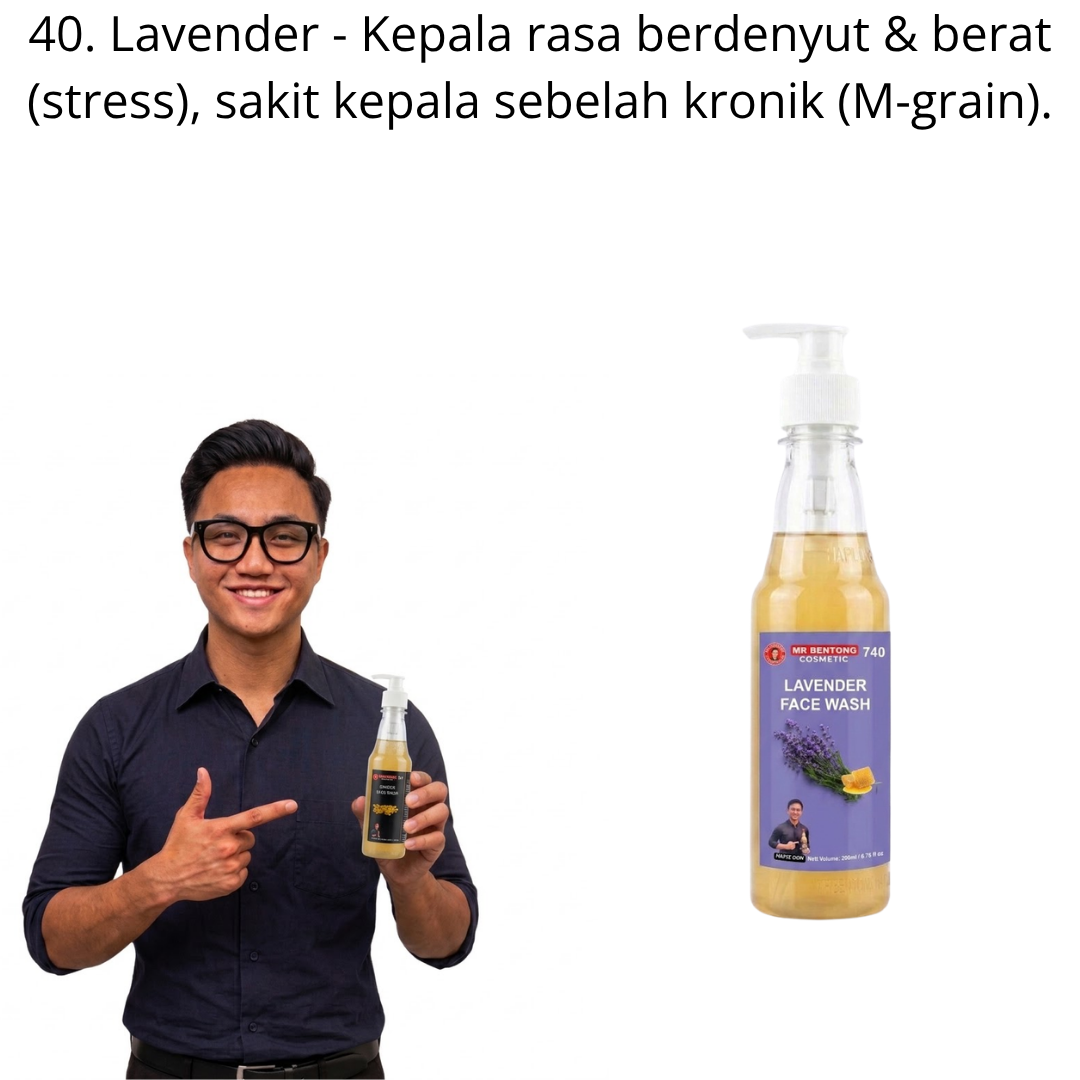 40 740. Face Wash Lavender Mr Bentong - Image 1