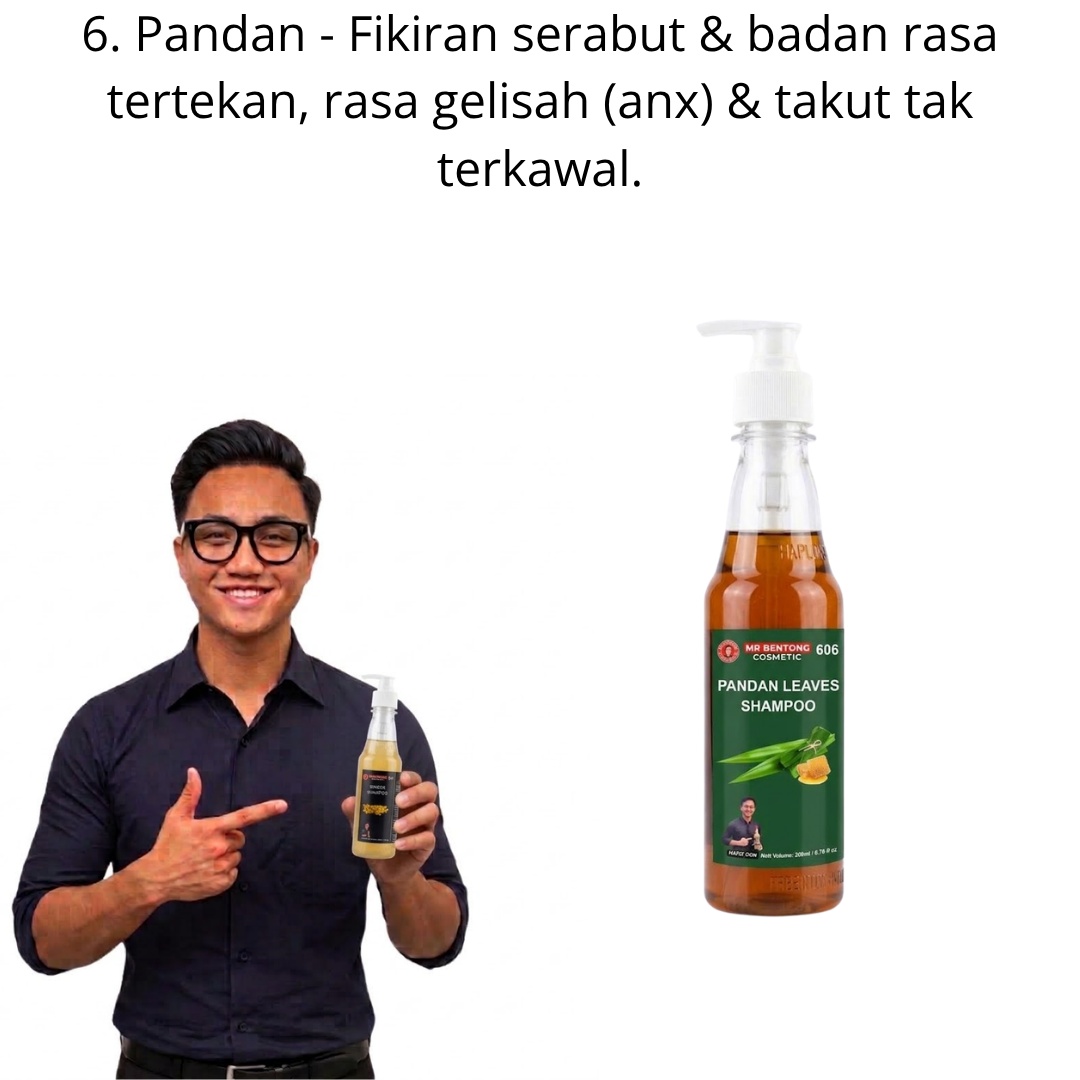 6 606. Hair Shampo Daun Pandan Mr Bentong - Image 1