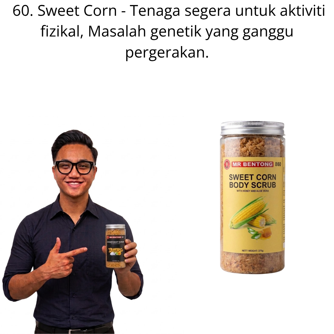 60 860. Body Scrub Jagung Manis Mr Bentong - Image 1