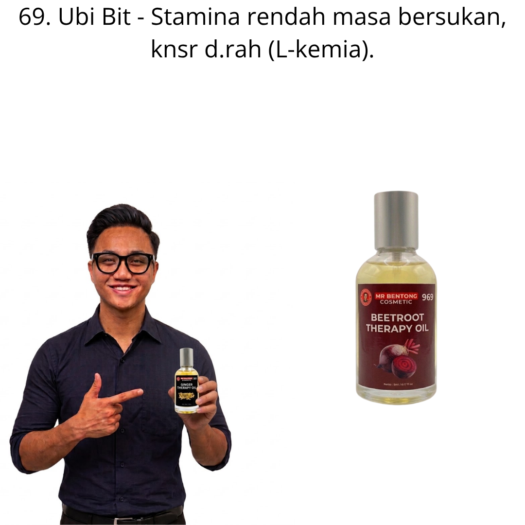 69 969. Therapy Oil Ubi Bit Merah Mr Bentong - Image 1