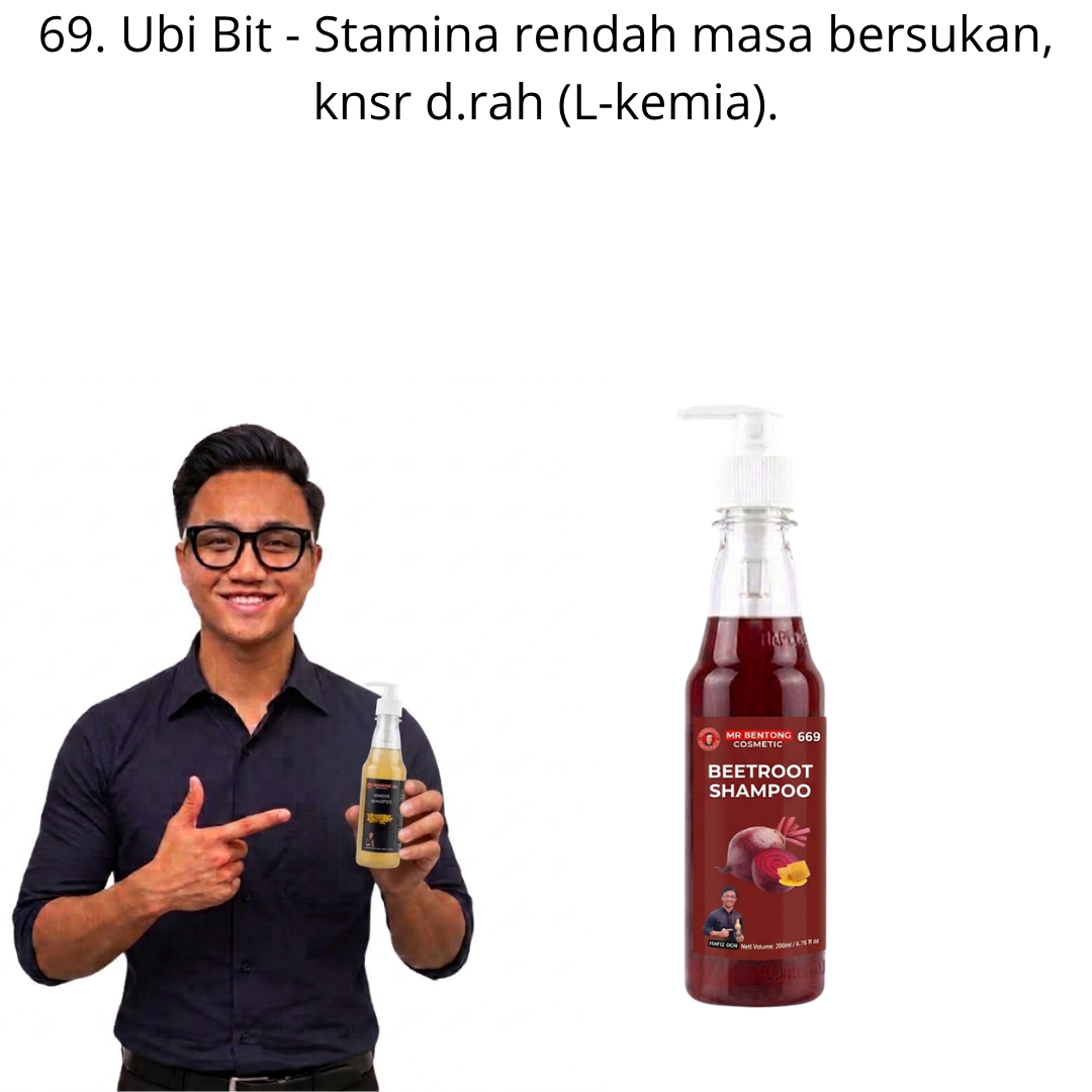 69 669. Hair Shampo Ubi Bit Merah Mr Bentong - Image 1