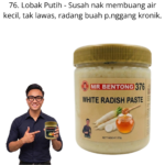 376. Pes Lobak Putih Mr Bentong