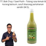 77. Jus Sawi Pak Choy Halia Mr Bentong