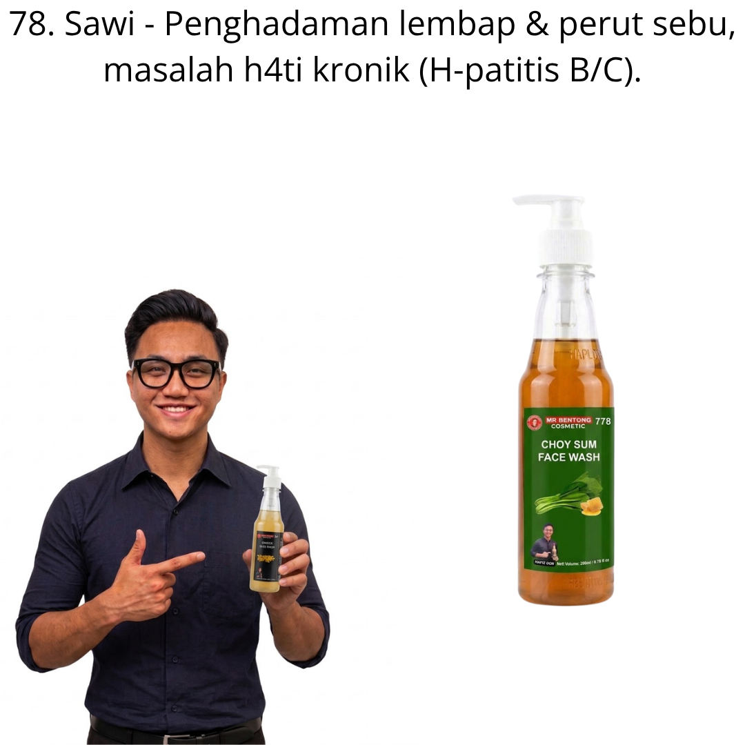 78 778. Face Wash Sawi Mr Bentong - Image 1