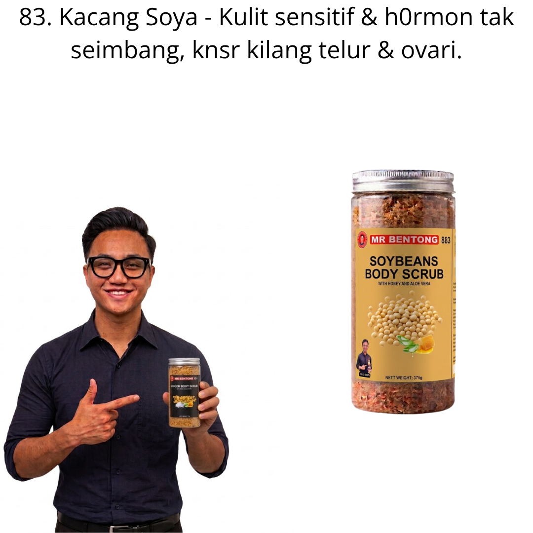 83 883. Body Scrub Kacang Soya Mr Bentong - Image 1