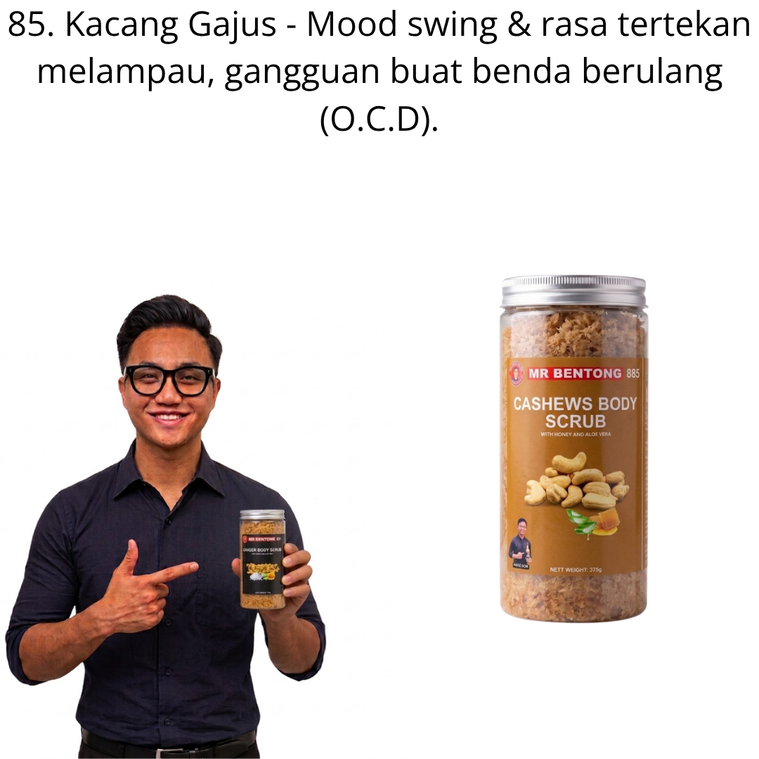 85 885. Body Scrub Kacang Gajus Mr Bentong - Image 1
