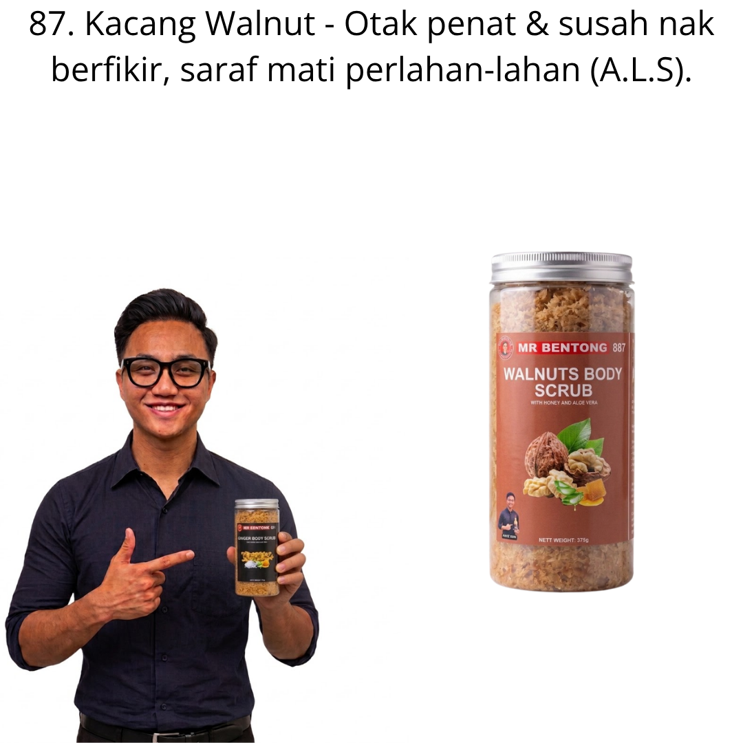 87 887. Body Scrub Kacang Walnut Mr Bentong - Image 1