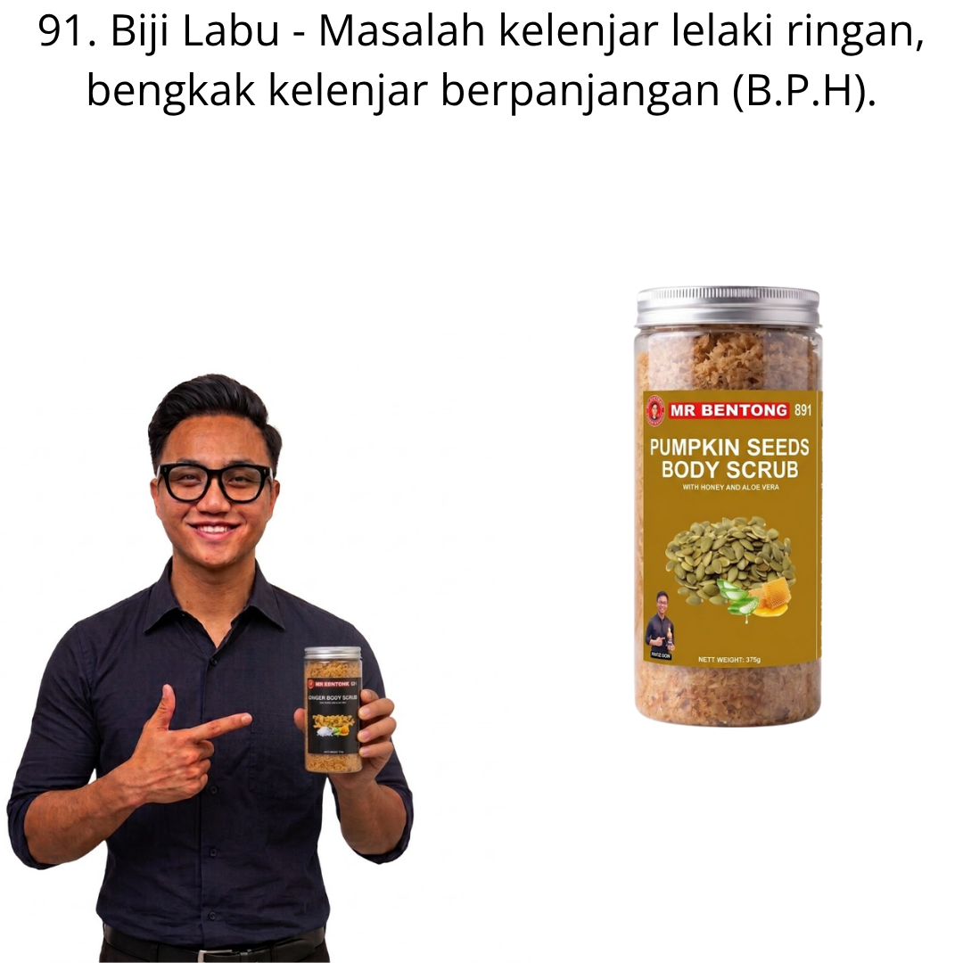 91 891. Body Scrub Biji Labu Mr Bentong - Image 1